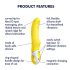 Satisfyer Yummy Sunshine - vibrador ponto G à prova d'água - amarelo