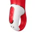 Satisfyer Power Flower - vibrador recarregável à prova d'água - vermelho