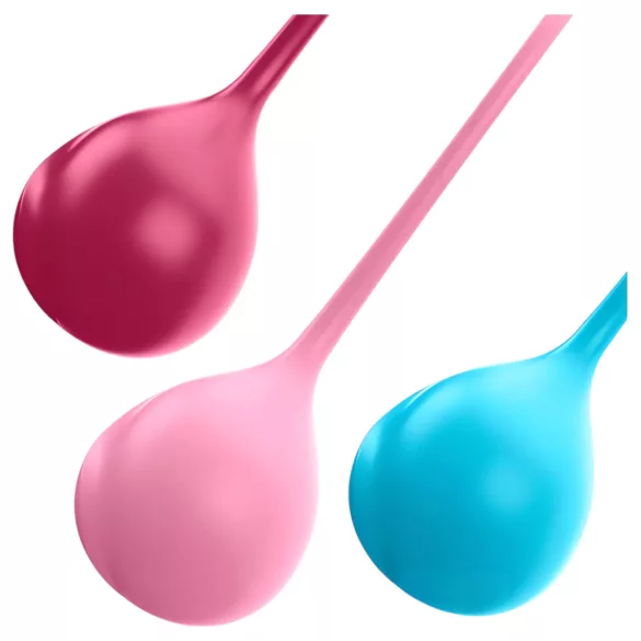 Satisfyer - bolas de pompoarismo - kit 3 peças