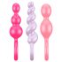 Satisfyer - plug anal set - multicolor silicone (3 peças)