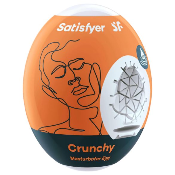 Satisfyer Egg Crunchy - masturbador masculino tipo ovo - 1 unidade