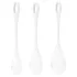 Satisfyer Yoni Power 1 - kit de bolas de pompoarismo - branco 3 peças
