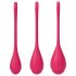Satisfyer Yoni Power 1 - kit bolas Ben Wa - 3 peças - vermelho