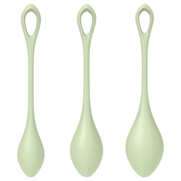 Satisfyer Yoni Power 2 - bolas ben wa - kit 3 peças - verde