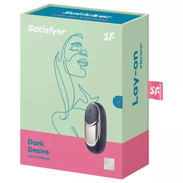 Satisfyer Dark Desire - vibrador clitóris recarregável - silicone preto