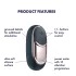 Satisfyer Dark Desire - vibrador clitóris recarregável - silicone preto