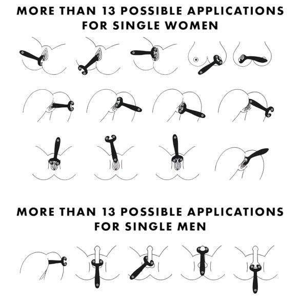 Satisfyer Endless Fun - vibrador casal recarregável à prova d'água azul