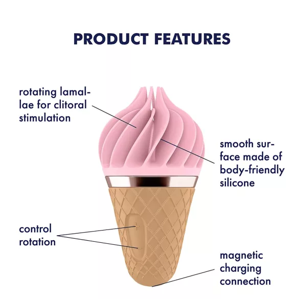 Satisfyer Sweet Treat - vibrador clitóris rotativo recarregável