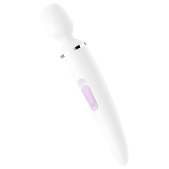 Satisfyer Wand-er Woman - massageador vibratório à prova d’água (branco)