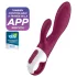 Satisfyer Heated Affair - vibrador clitóris com aquecimento - silicone vermelho