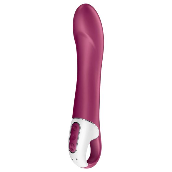 Satisfyer Big Heat - vibrador ponto G aquecido recarregável vermelho