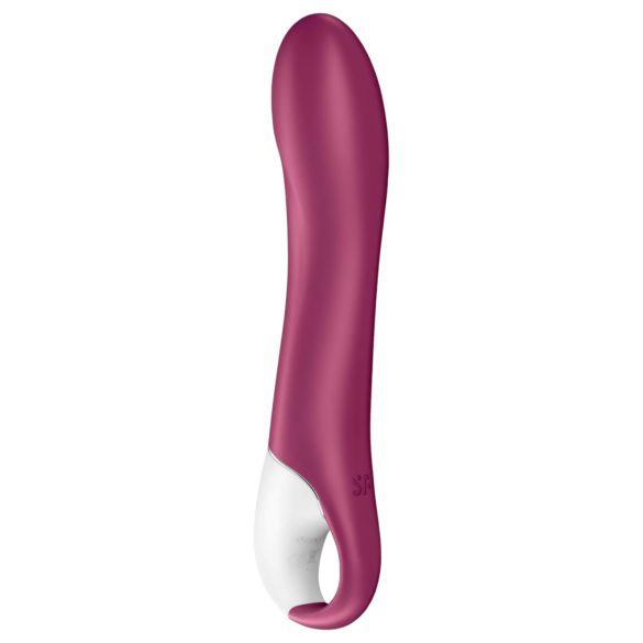 Satisfyer Big Heat - vibrador ponto G aquecido recarregável vermelho