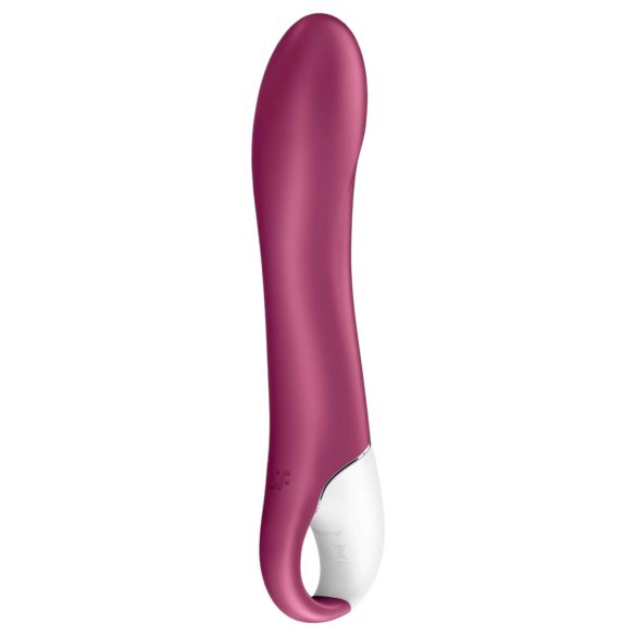 Satisfyer Big Heat - vibrador ponto G aquecido recarregável vermelho