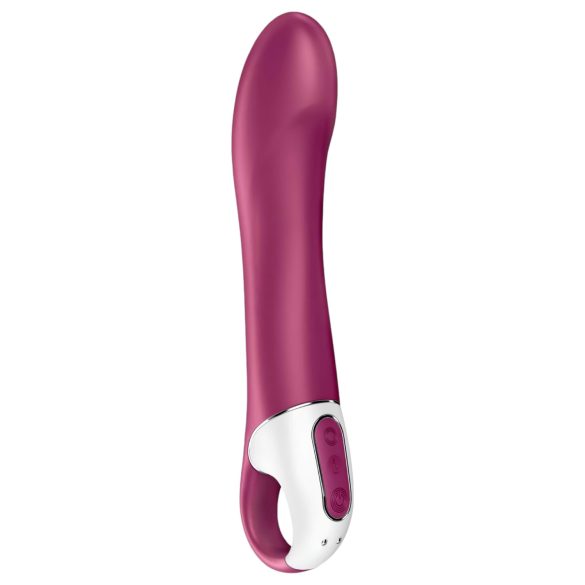 Satisfyer Big Heat - vibrador ponto G aquecido recarregável vermelho
