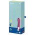Satisfyer Big Heat - vibrador ponto G aquecido recarregável vermelho