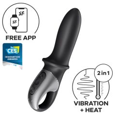  Satisfyer Hot Passion - vibrador anal aquecedor inteligente - silicone preto