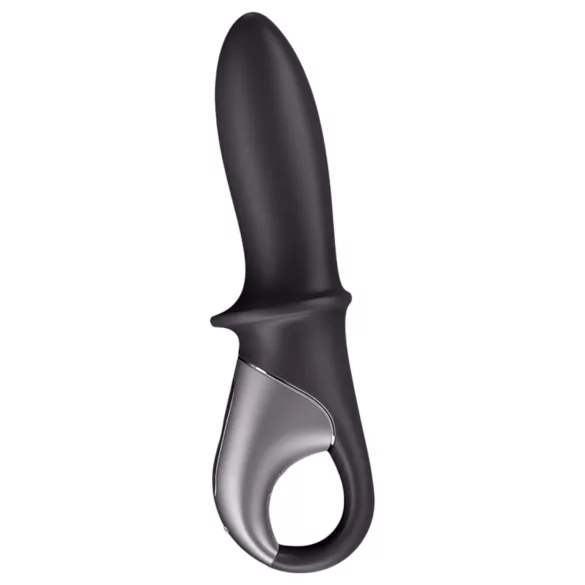 Satisfyer Hot Passion - vibrador anal aquecedor inteligente - silicone preto