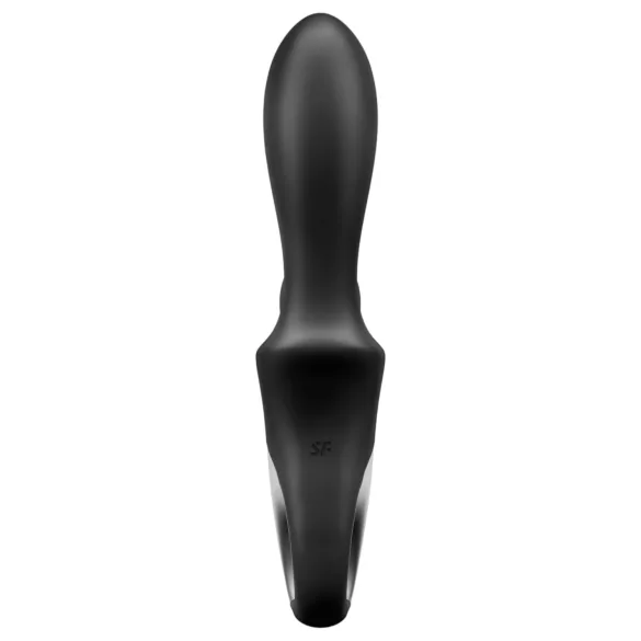 Satisfyer Heat Climax+ - vibrador anal aquecedor inteligente - silicone preto