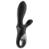 Satisfyer Heat Climax+ - vibrador anal aquecedor inteligente - silicone preto