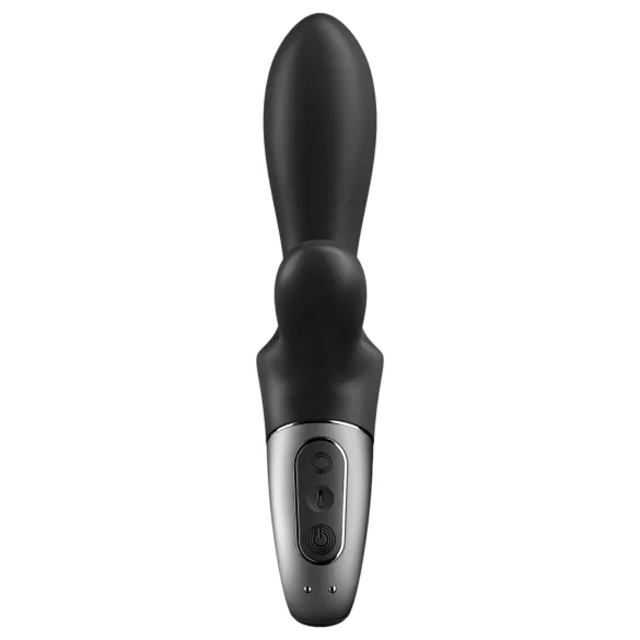 Satisfyer Heat Climax+ - vibrador anal aquecedor inteligente - silicone preto
