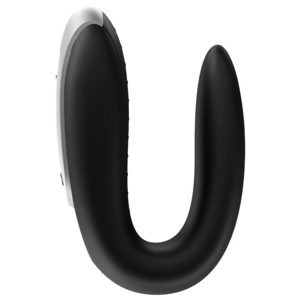 Satisfyer Double Fun - vibrador casal com controle app - à prova d'água - preto