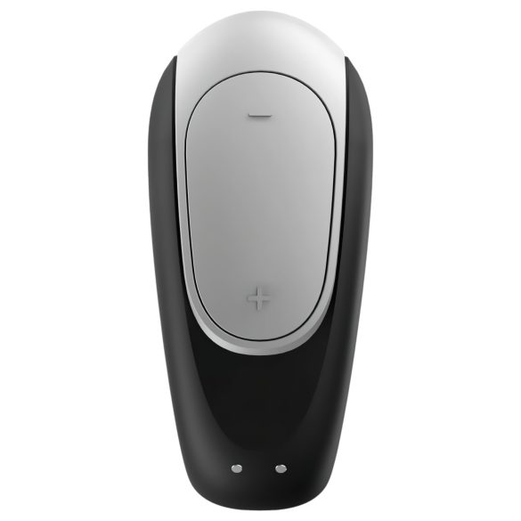 Satisfyer Double Fun - vibrador casal com controle app - à prova d'água - preto