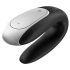 Satisfyer Double Fun - vibrador casal com controle app - à prova d'água - preto