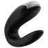 Satisfyer Double Fun - vibrador casal com controle app - à prova d'água - preto