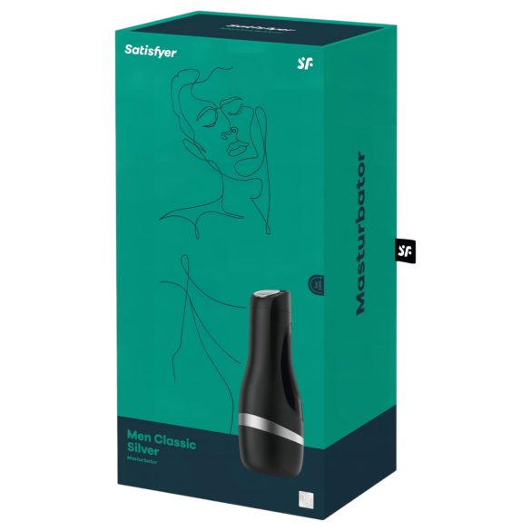 Satisfyer Men Classic - masturbador masculino manual de sucção - prata