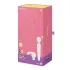 Satisfyer Double Wand-er - Vibrador massageador com controlo por app (branco)