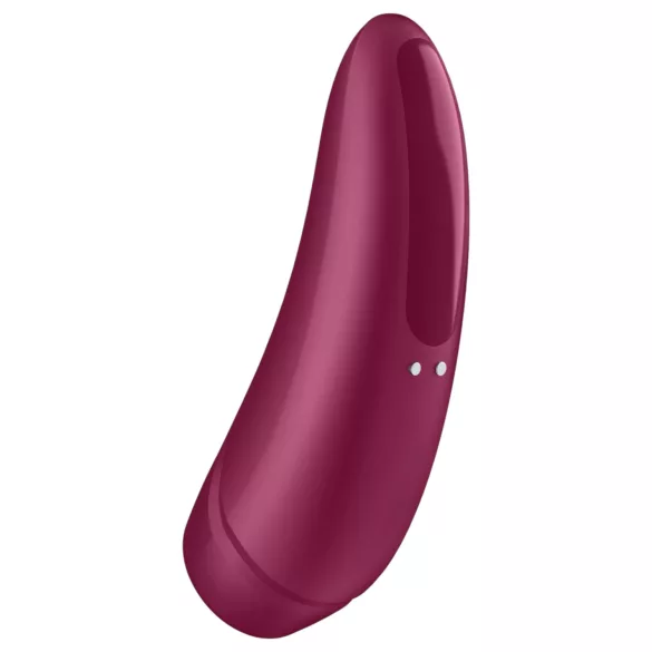 Satisfyer Curvy 1+ - estimulador clitóris sucção com app - silicone vermelho