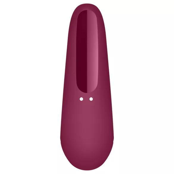 Satisfyer Curvy 1+ - estimulador clitóris sucção com app - silicone vermelho