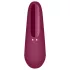 Satisfyer Curvy 1+ - estimulador clitóris sucção com app - silicone vermelho