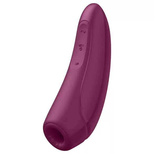 Satisfyer Curvy 1+ - estimulador clitóris sucção com app - silicone vermelho