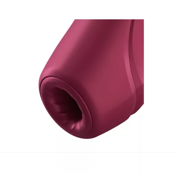 Satisfyer Curvy 1+ - estimulador clitóris sucção com app - silicone vermelho