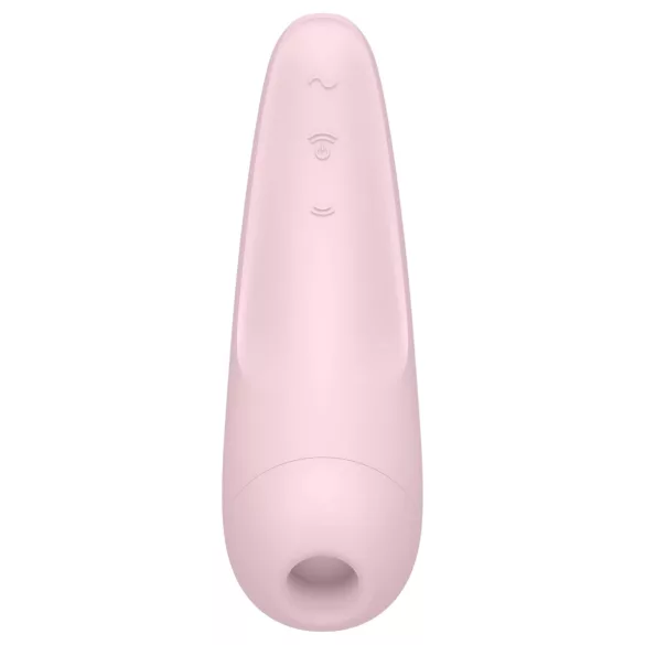 Satisfyer Curvy 2+ - vibrador clitóris sucção app - silicone rosa