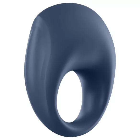 Satisfyer Strong One - anel peniano vibratório inteligente - silicone azul