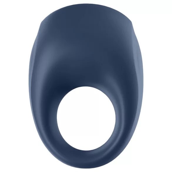 Satisfyer Strong One - anel peniano vibratório inteligente - silicone azul