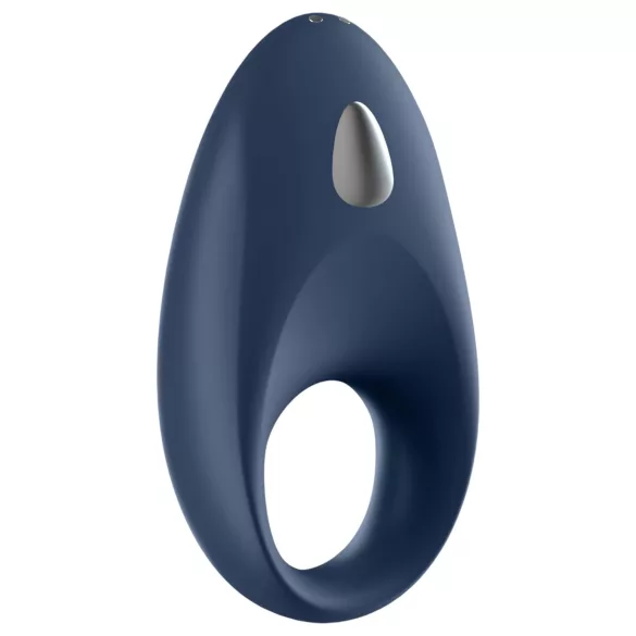Satisfyer - anel peniano vibratório inteligente - silicone azul