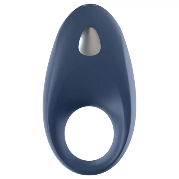Satisfyer - anel peniano vibratório inteligente - silicone azul
