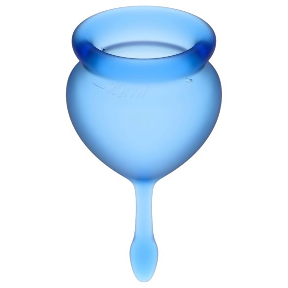 Satisfyer Feel Good - coletor menstrual kit 2 unidades - silicone azul