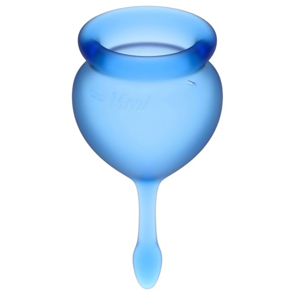 Satisfyer Feel Good - coletor menstrual kit 2 unidades - silicone azul