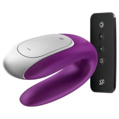   Satisfyer Double Fun - vibrador inteligente para casais (roxo)