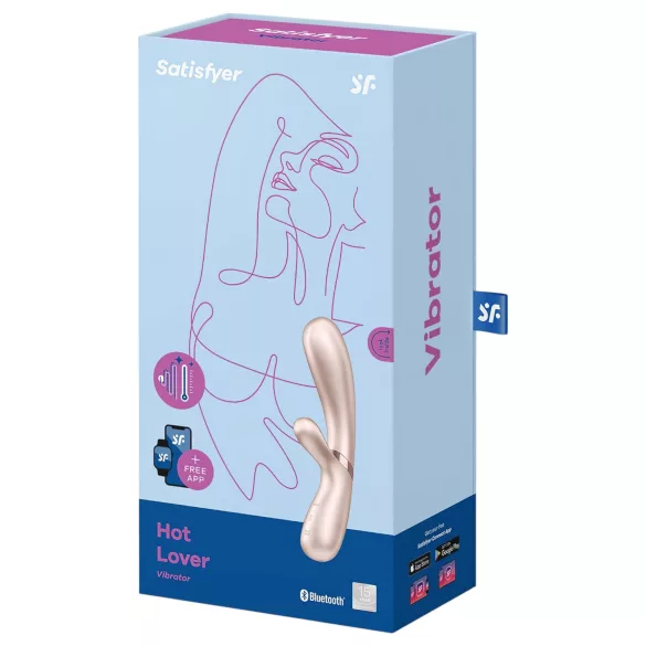 Satisfyer Hot Lover - vibrador inteligente - prata
