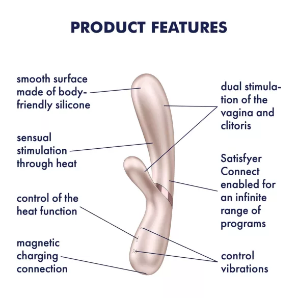 Satisfyer Hot Lover - vibrador inteligente - prata