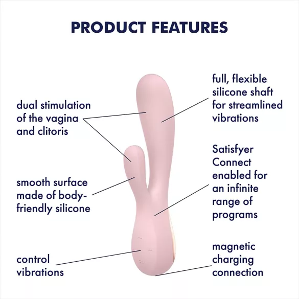 Satisfyer Mono Flex - Vibrador controlado por app (rosa)