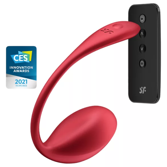Satisfyer Shiny Petal - vibrador bullet controle remoto - vermelho