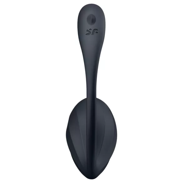 Satisfyer Ribbed Petal - vibrador bullet com controle remoto - preto