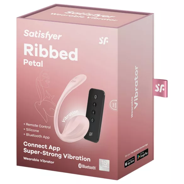 Satisfyer - ovo vibratório com controle remoto - recarregável - rosa