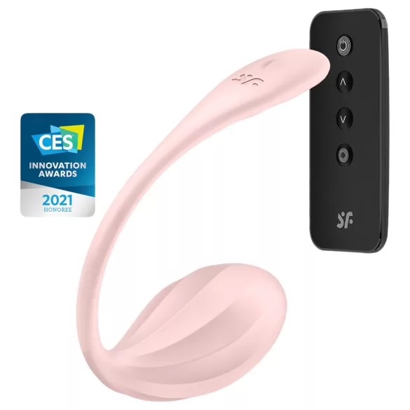 Satisfyer - ovo vibratório com controle remoto - recarregável - rosa